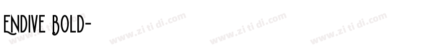 Endive Bold字体转换